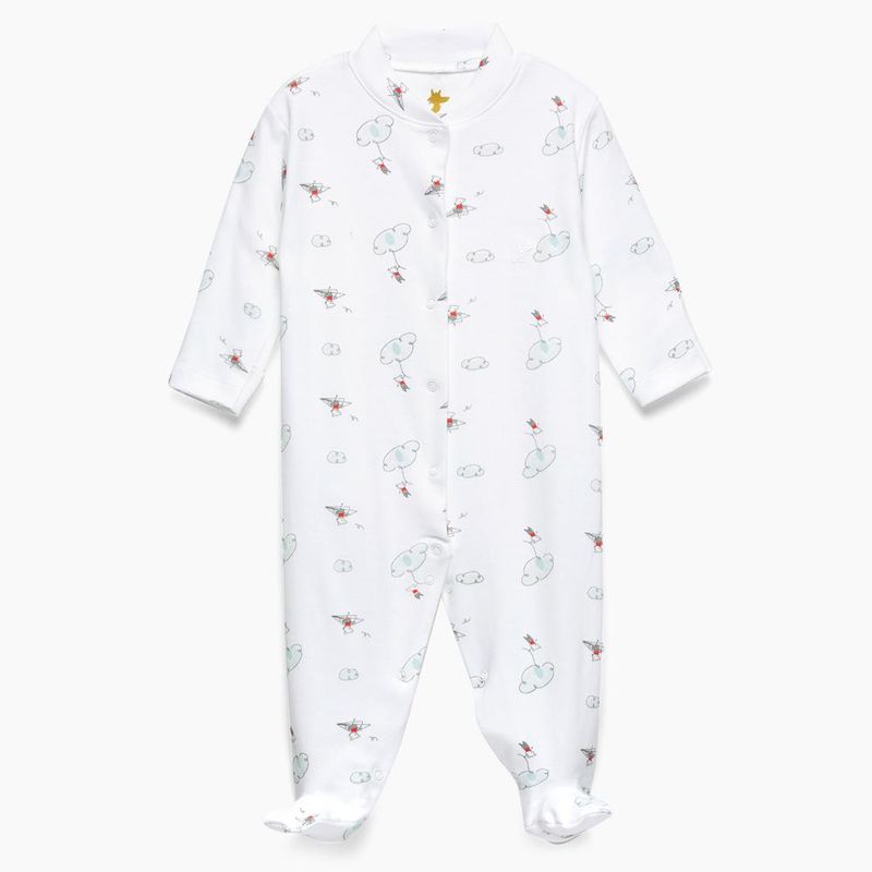 COYOTE KIDS - Enterito ratoncito blanco algodón peruano - Blanco