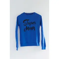 COYOTE KIDS - Polera azul super mom algodón peruano - Azul