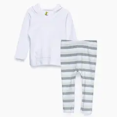 COYOTE KIDS - Conjunto blanco algodón peruano - Blanco