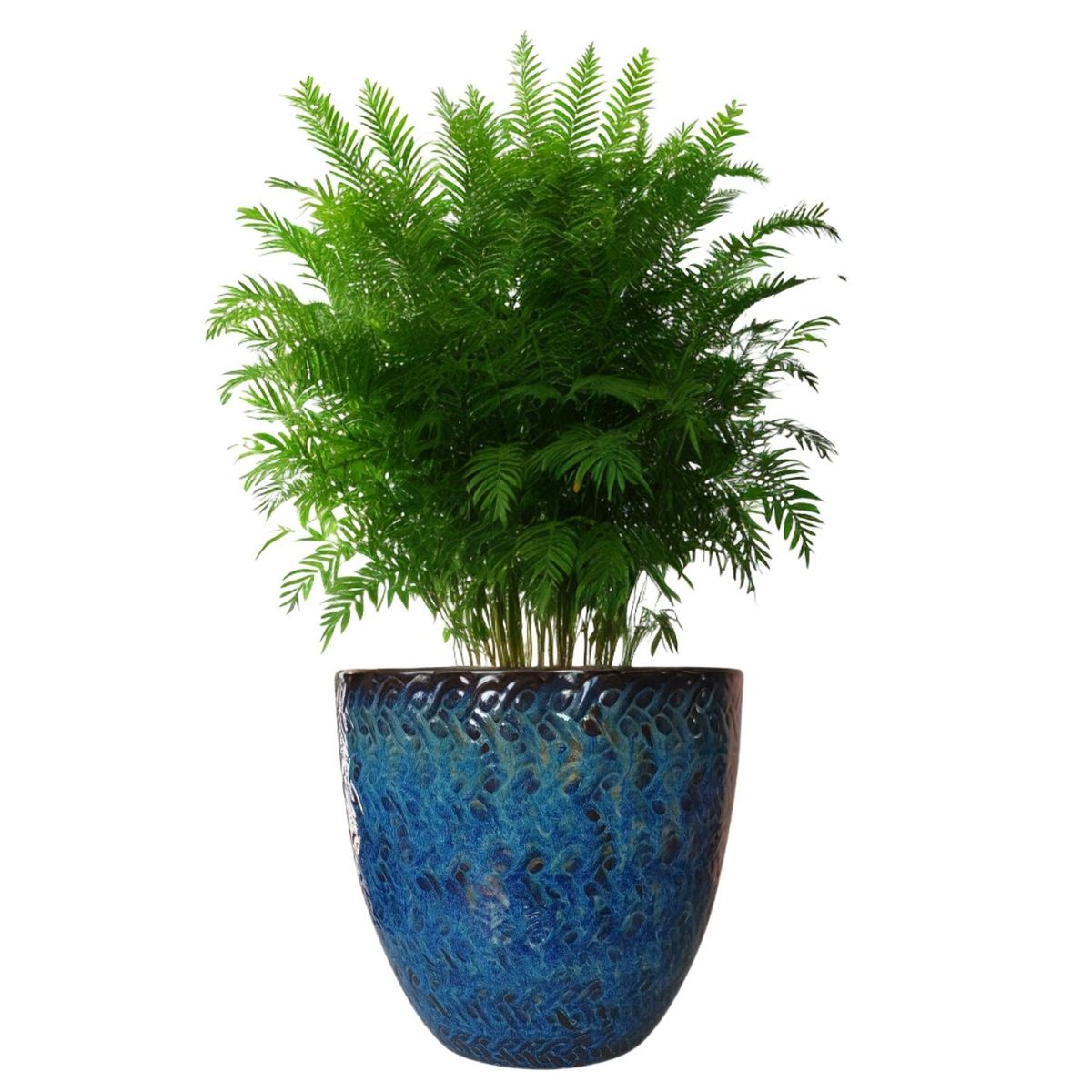 DEROMA - Maceta Woolly 36cm Azul Pacifico Deroma