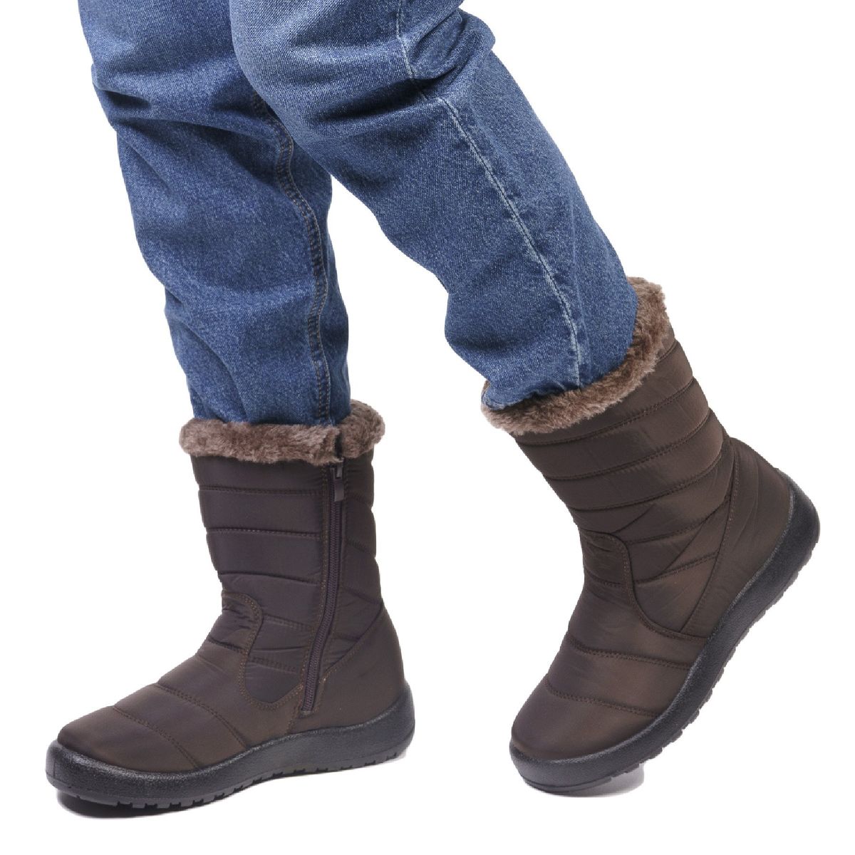 CHINITOWN - Bota Mujer Café Oscuro Katell Chinitown