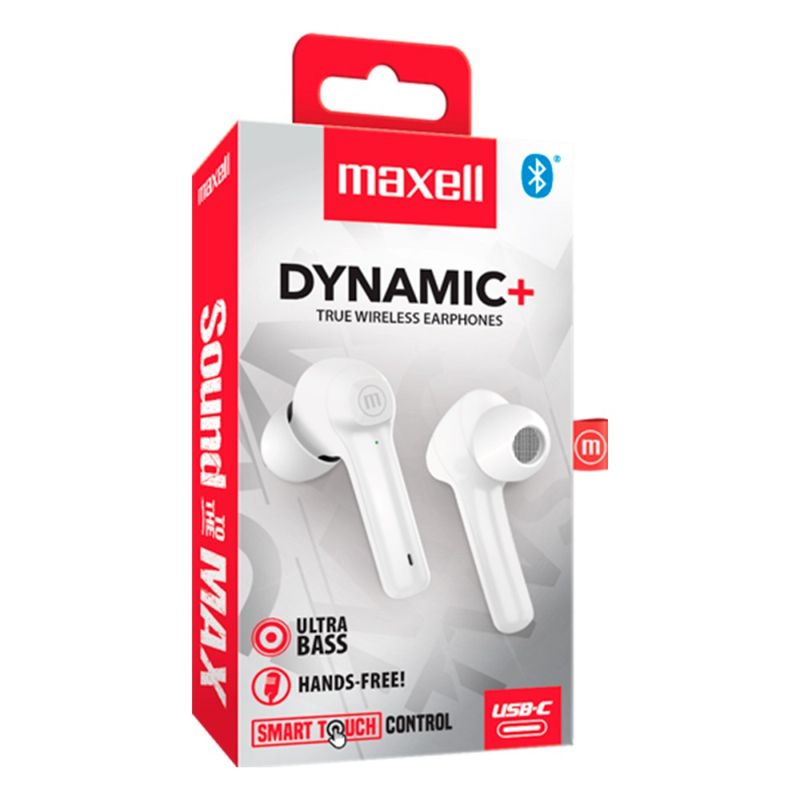 MAXELL - Audífonos Bluetooth Dynamic TW Maxwell Blanco