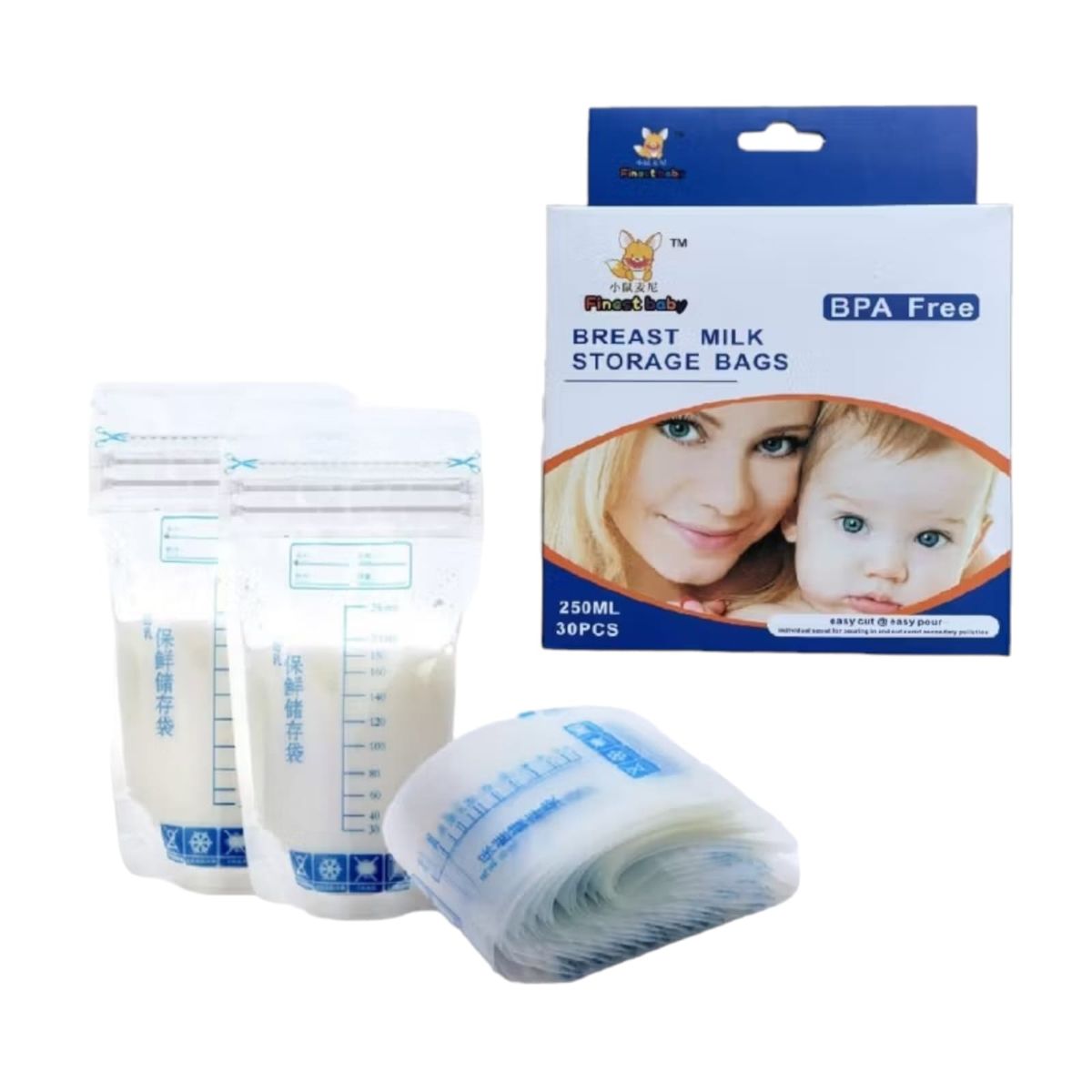 GENERICO - Pack De 30 Bolsas Para El Almacenamiento De Leche Materna