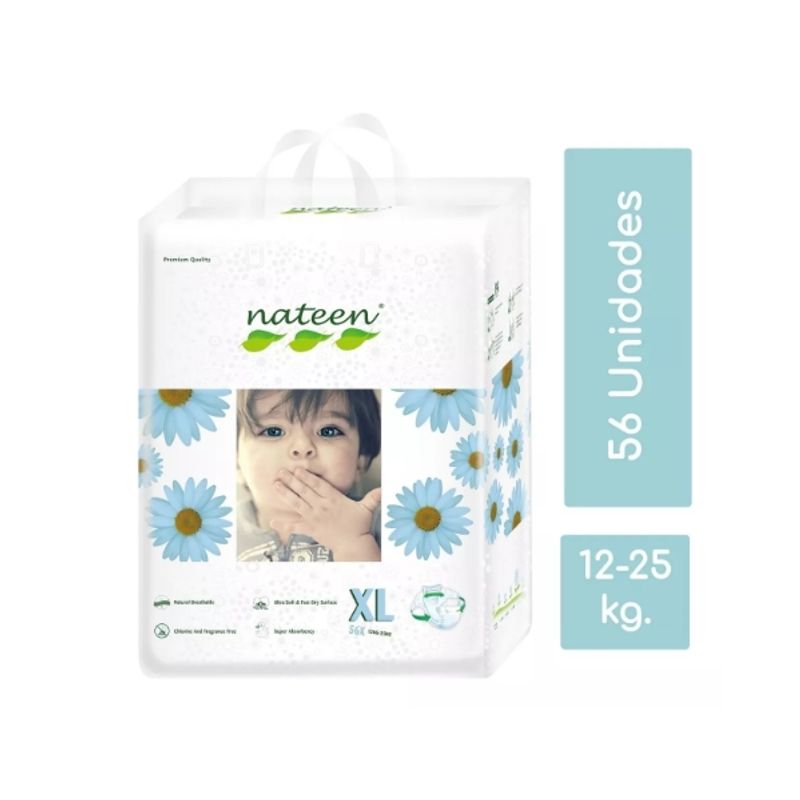 NATEEN - Pañal Nateen Premium XL 56 unidades