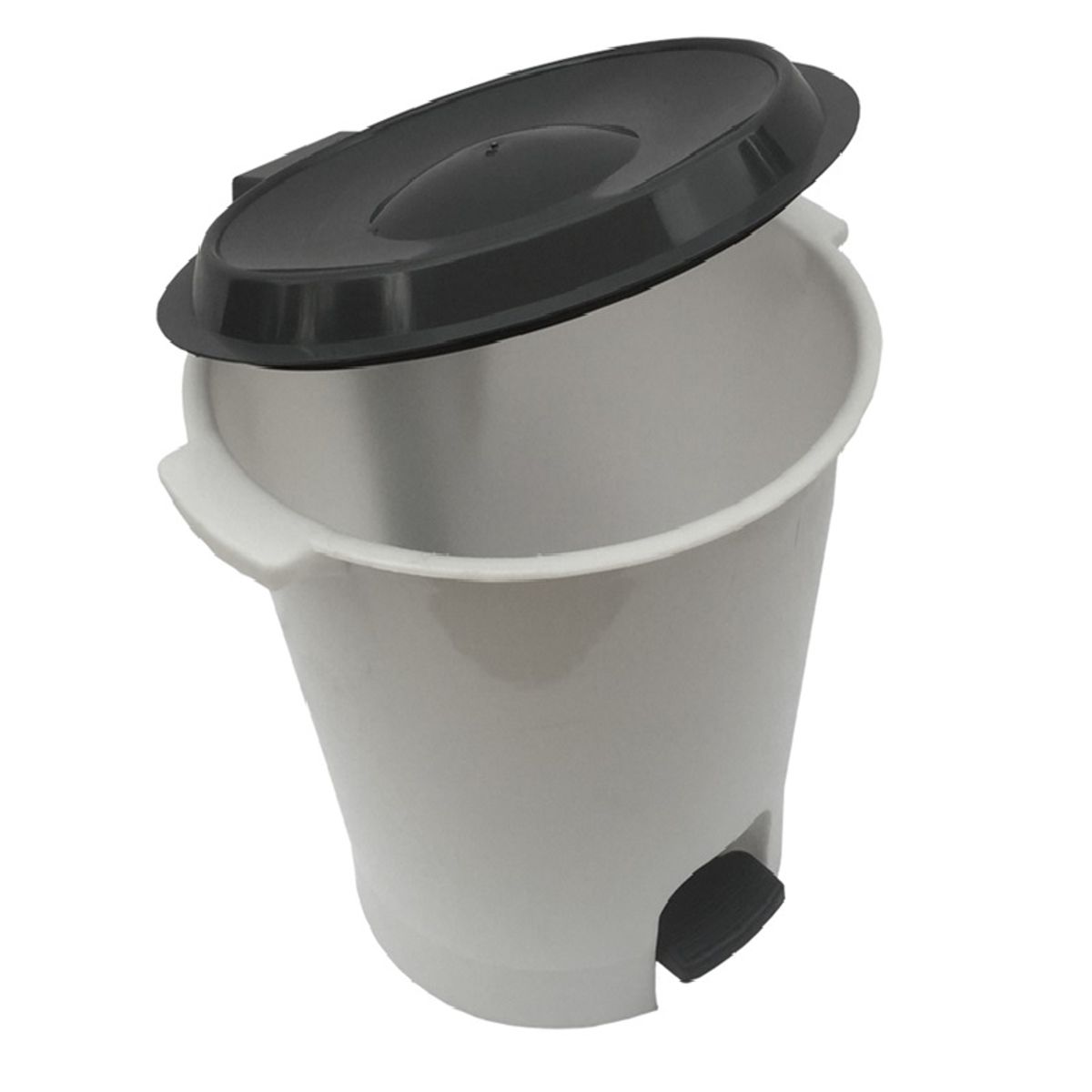 GENERICO - Basurero Pedal 12 Lts Hermético Redondo