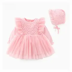 GENERICO - VESTIDO FORMAL BEBÉ NIÑA BAUTIZO PEQUEÑA LUZ