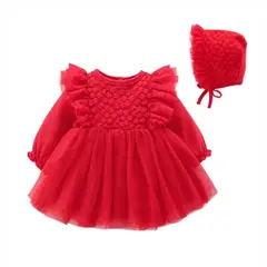 GENERICO - VESTIDO FORMAL BEBÉ NIÑA BAUTIZO PEQUEÑA LUZ