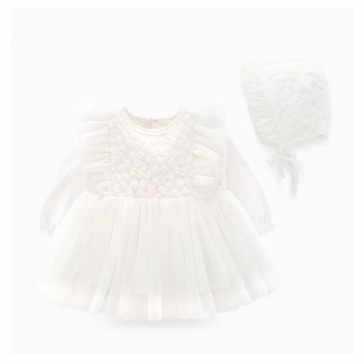 GENERICO - VESTIDO FORMAL BEBÉ NIÑA BAUTIZO PEQUEÑA LUZ