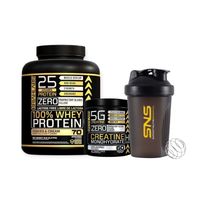 PACK PROTEINA 100% 5LBS COOKIES + CREATINA 300GR + SHAKER -