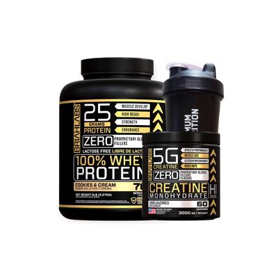 Imagen 2 del producto PACK PROTEINA 100% 5LBS COOKIES + CREATINA 300GR + SHAKER -