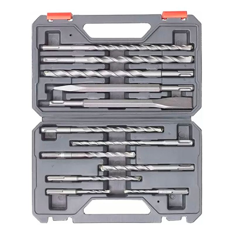 KWB - Set Juego Broca Cincel P Rotomartillo Sds Plus 12 Pcs Kwb