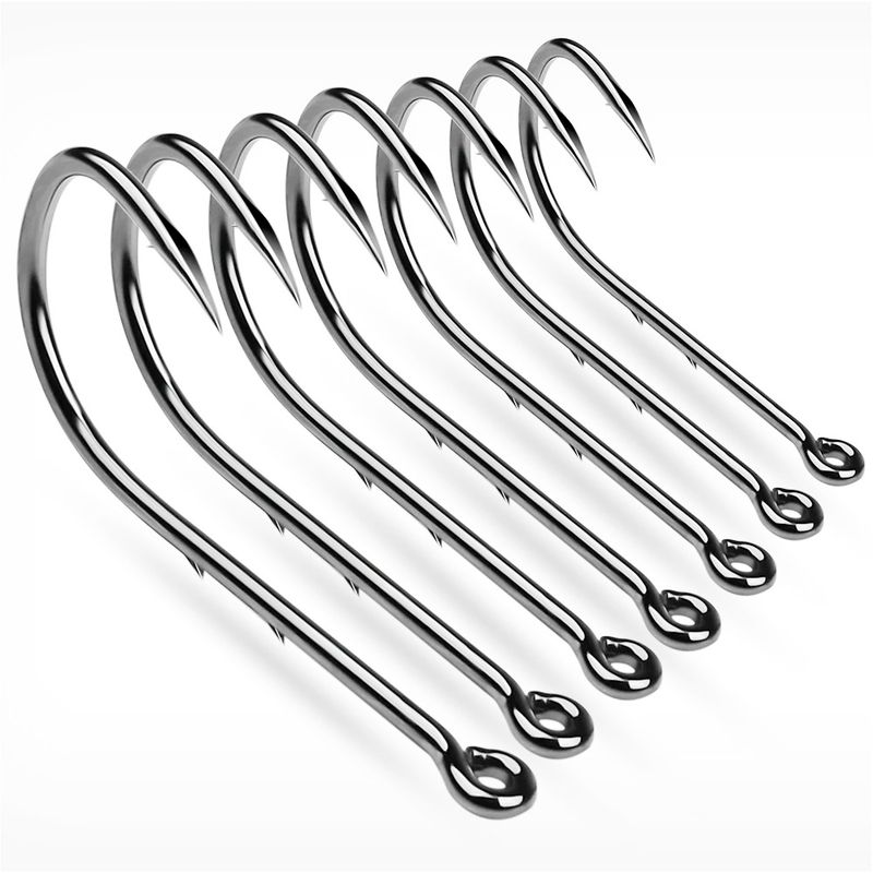 GENERICO - Anzuelo Nº 4 Mango Largo Lenguado 10pcs Pesca Deportiva