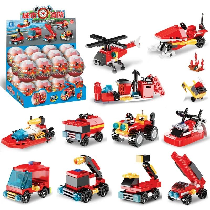 GENERICO - Caja 24 Huevos City Fire Bloque de construcción