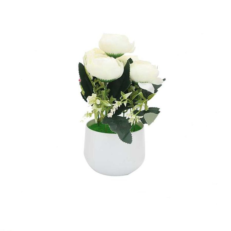 GENERICO - Maceta con flores artificiales 20cm