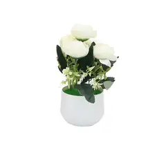 GENERICO - Maceta con flores artificiales 20cm