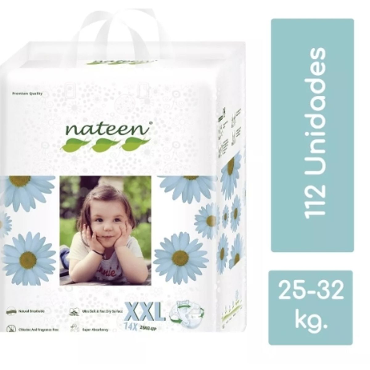 NATEEN - Pañal Nateen Premium XXL 112 unidades