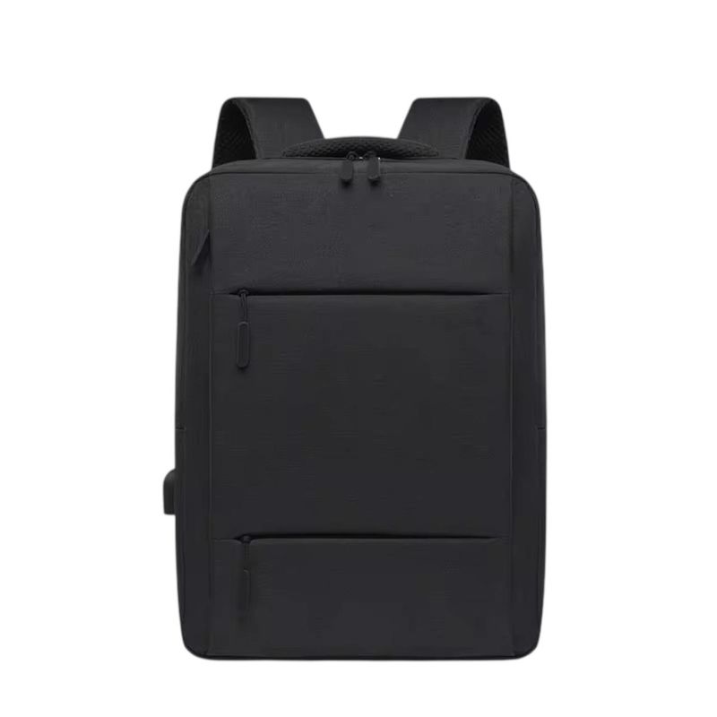 GENERICO - Mochila Notebook Oficina Impermeable USB Unisex Negro