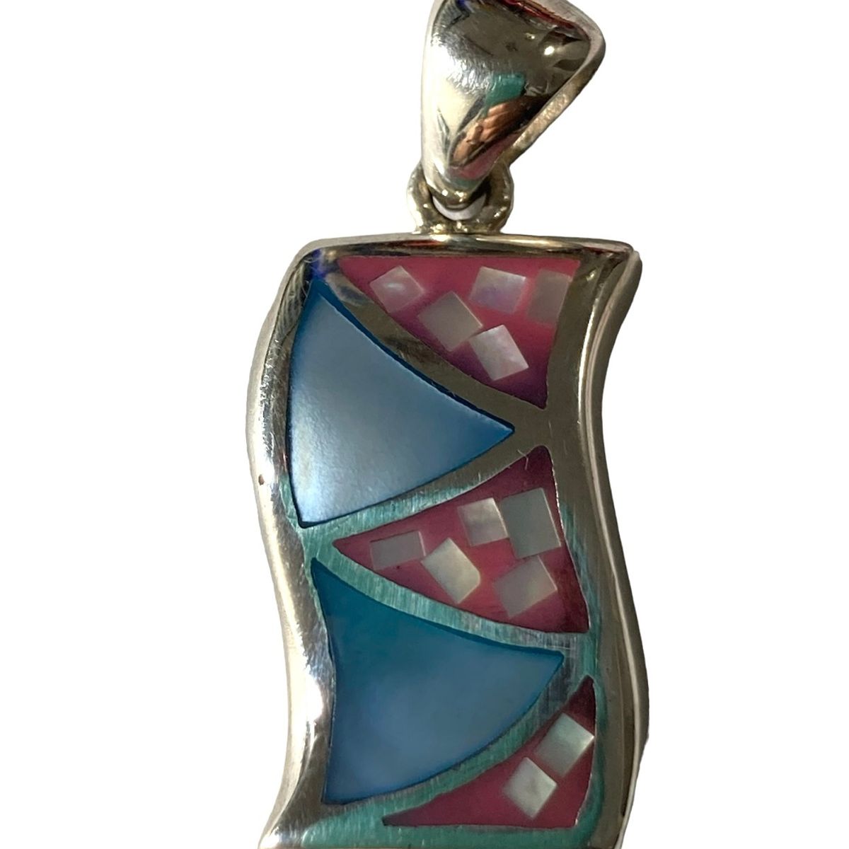 TAETHAI - Colgante de plata 925 con aplicaciones de Nácar