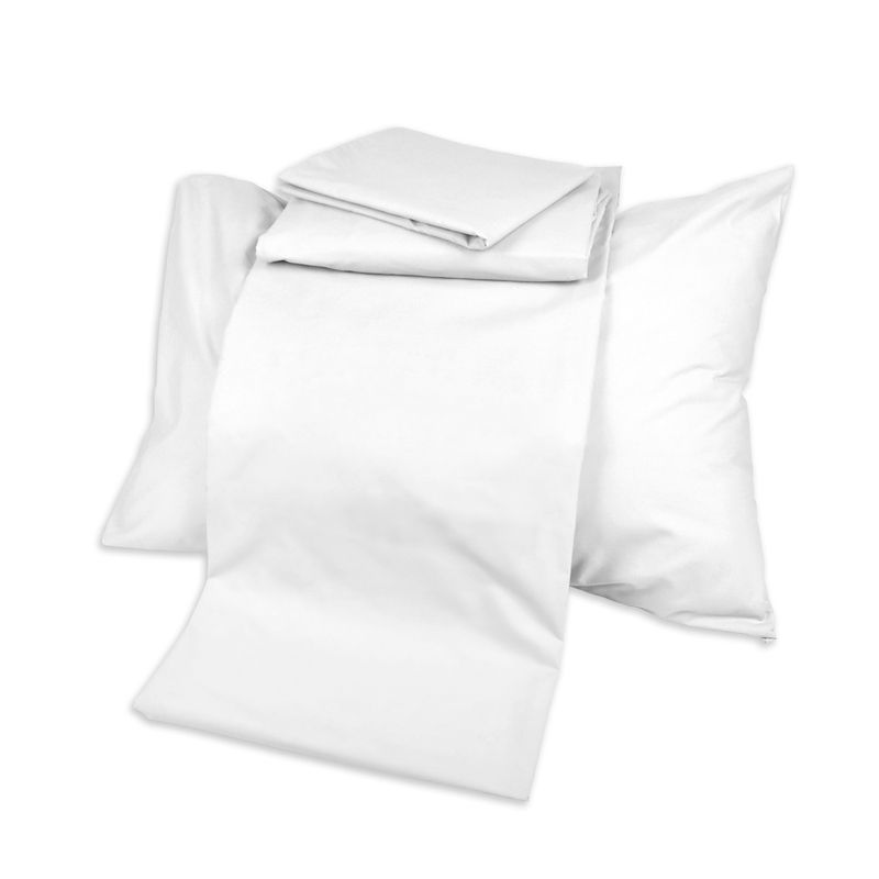 TEXTIL RANCO - Juego de Sábanas 200 hilos 2 Plazas Blanco - Textil Ranco