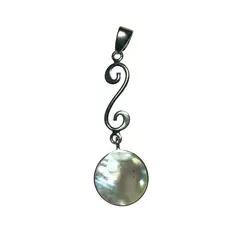 TAETHAI - Colgante de plata 925 con Nácar blanco