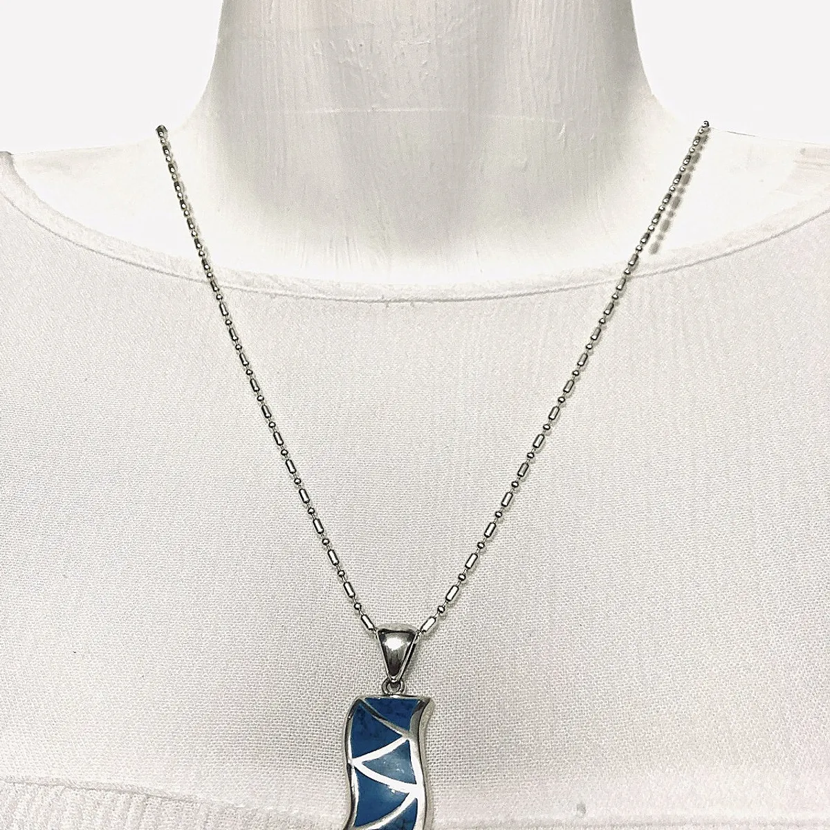 TAETHAI - Colgante de plata 925 con piedras Turquesa