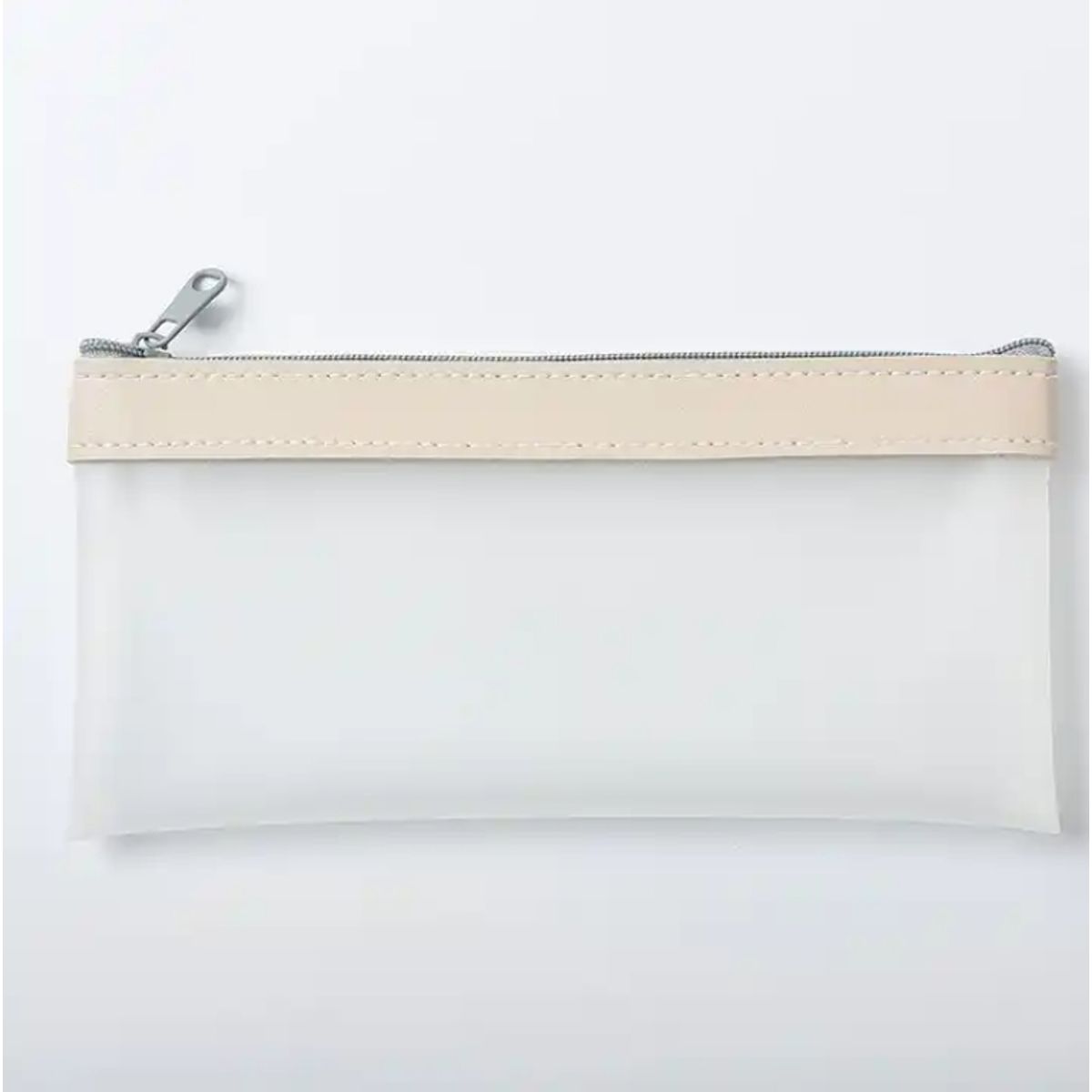 GENERICO - Estuche Para Lápices Transparente Modelo Nórdico - Crema