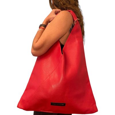 Imagen 2 del producto Cartera cuero natural genuino Modelo Roberta roja