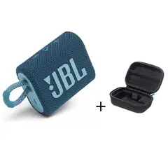 JBL - Parlante Inalámbrico Bluetooth Go 3 Azul + paquete de protección