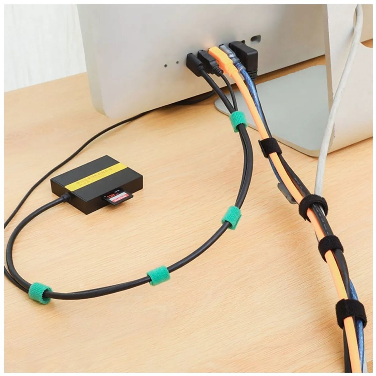 KUANGYE - Pack 5 Cinta Tela Arnés Cableado Audio Automotriz 15 Metros