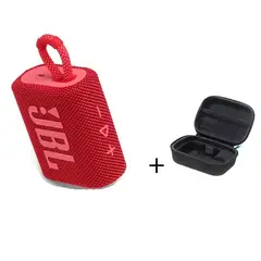 JBL - Parlante Inalámbrico Bluetooth Go 3 Rojo + paquete de protección