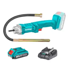 TOTAL TOOLS - Vibrador Hormigón 20v Sonda Bateria + Cargador Total