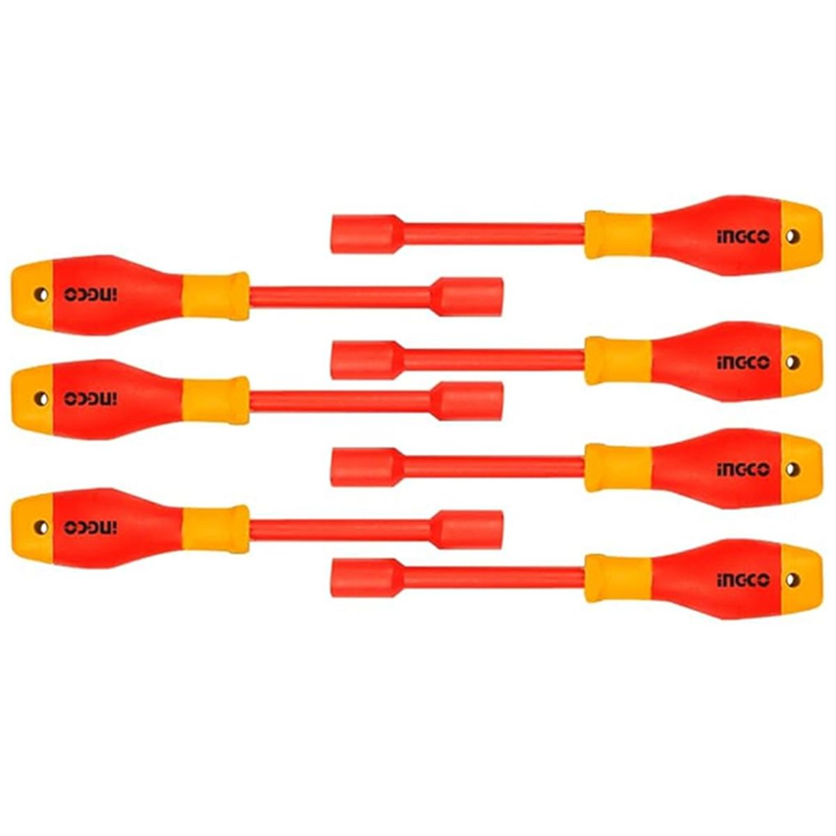 INGCO - Set Destornilladores Dado Hexagonal Aislado 7 Piezas Ingco