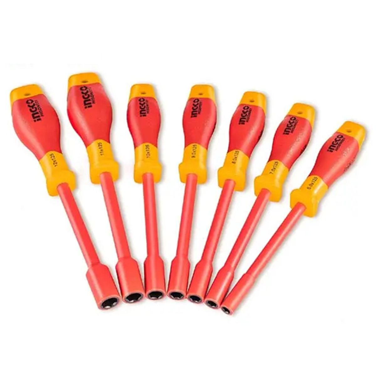 INGCO - Set Destornilladores Dado Hexagonal Aislado 7 Piezas Ingco