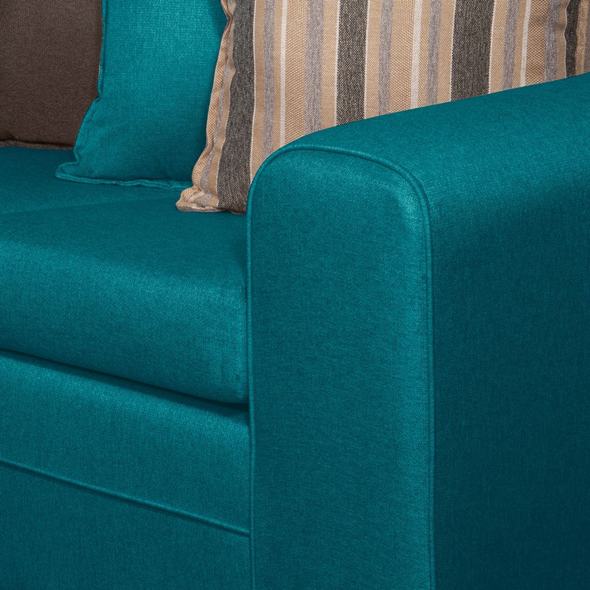 RUZAM MOBEL - SOFA LEGEND 3 CUERPOS Y DOS POUF TURQUESA