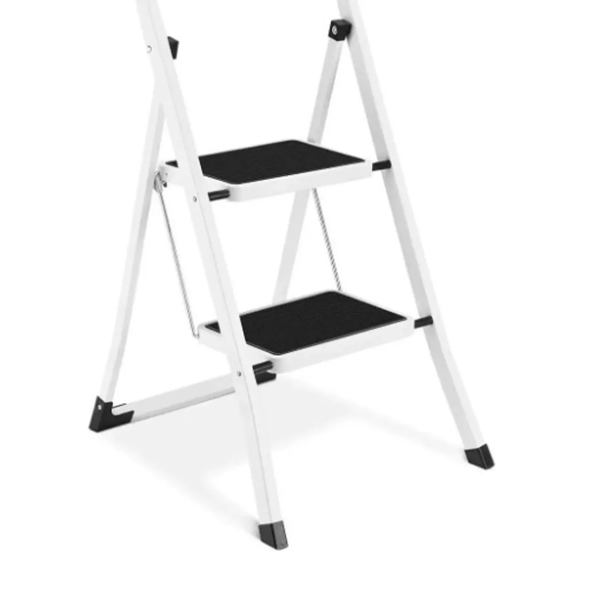 GENERICO - Escalera Multiuso 2 Peldaños Color Negro/Blanco