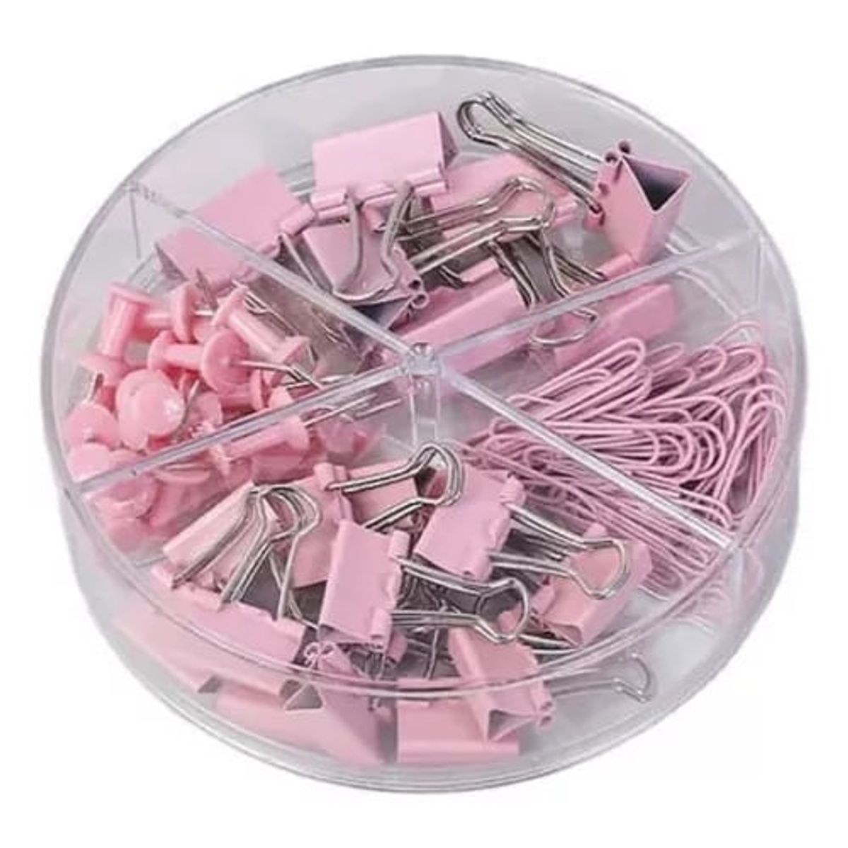 OSITO - Kit Oficina Kawaii 144 Piezas: Tachuelas, Clips, Grapadoras