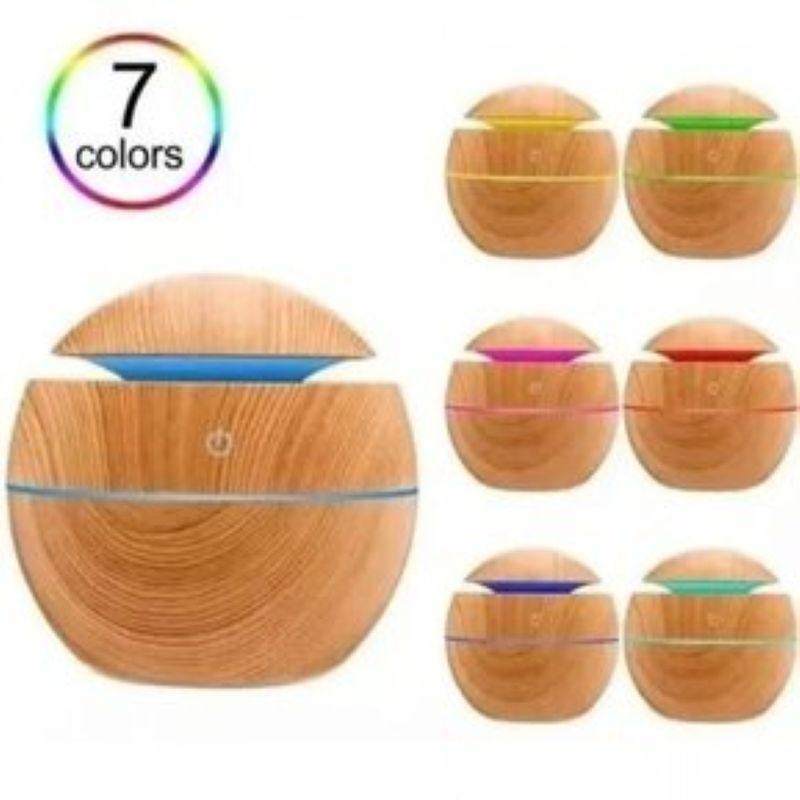 GENERICO - Humidificador Difusor Usb Aromaterapia 7 Colores Beige