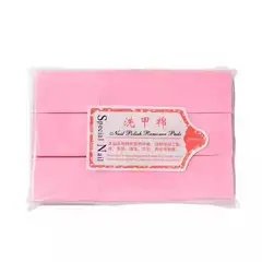 GENERICO - Papel Algodón Para Remover Uñas Color Rosa