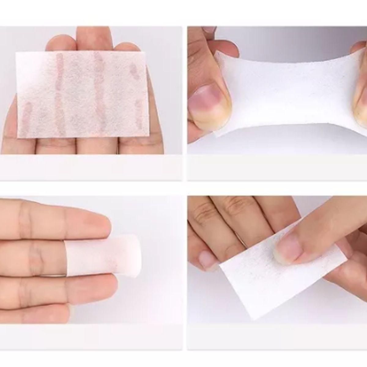 GENERICO - Papel Algodón Para Remover Uñas Color Rosa