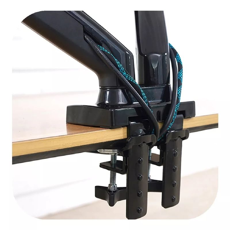 GENERICO - Soporte Doble Pata Monitor 17 A 27 Pulgadas F160 Color Negro
