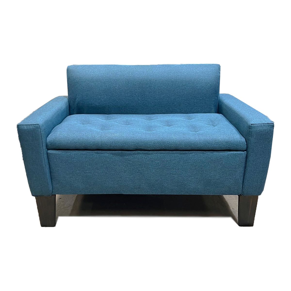 MUEBLES HVM - Mini Sillon Baul HVM Azul Petroleo