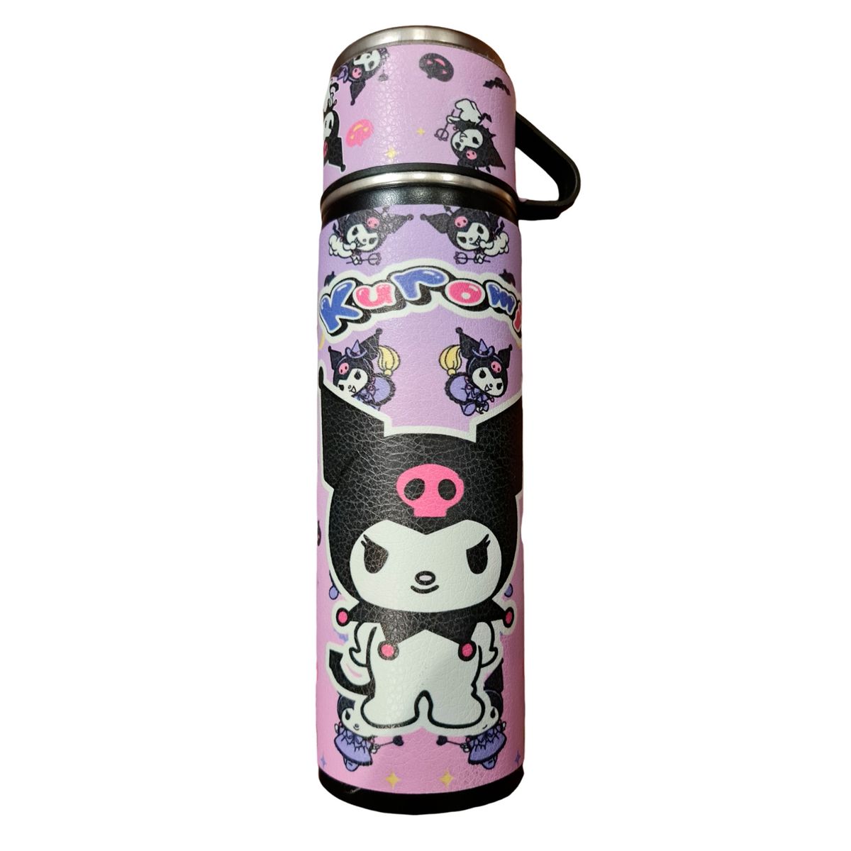 GENERICO - Set Termo Vaso Térmico Acero Inoxidable 500ml + 3 Tazas Impreso