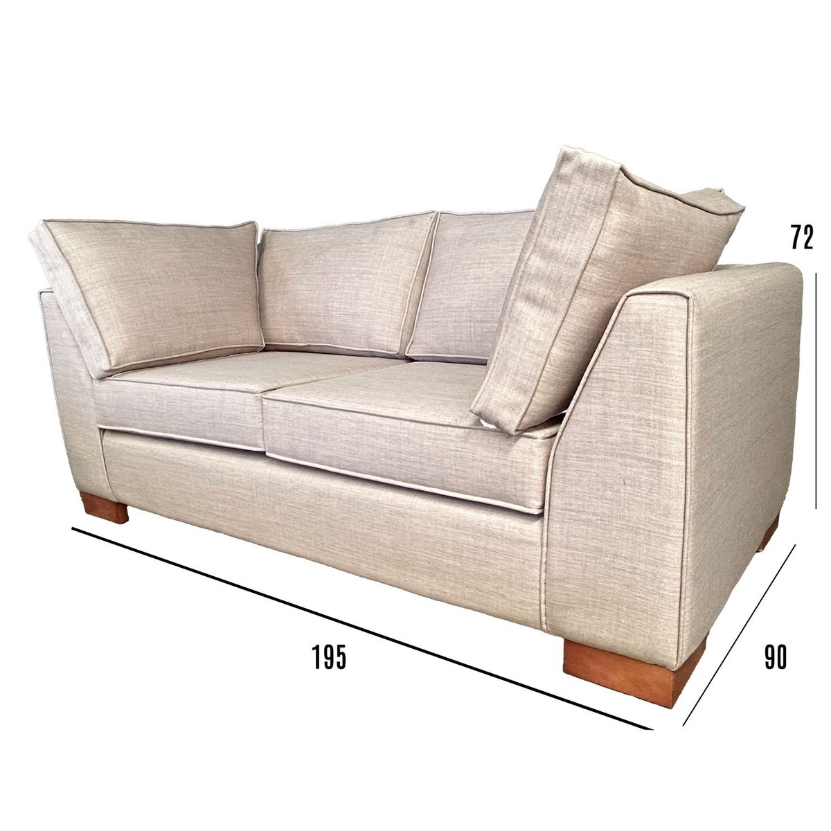 SOFAS MONTALBA - Sofá Piece Quanti 3 Cuerpos Color Beige