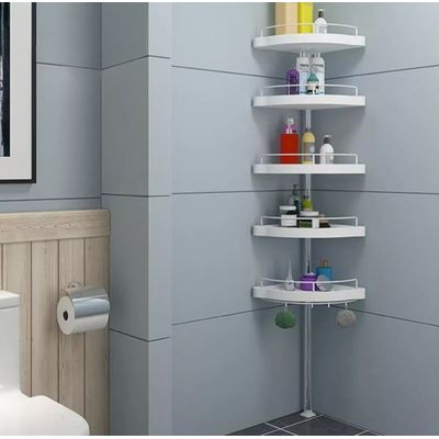 Imagen 2 del producto Esquinero Organizador Baño 4 Repisa Ajustable Ducha Multiuso