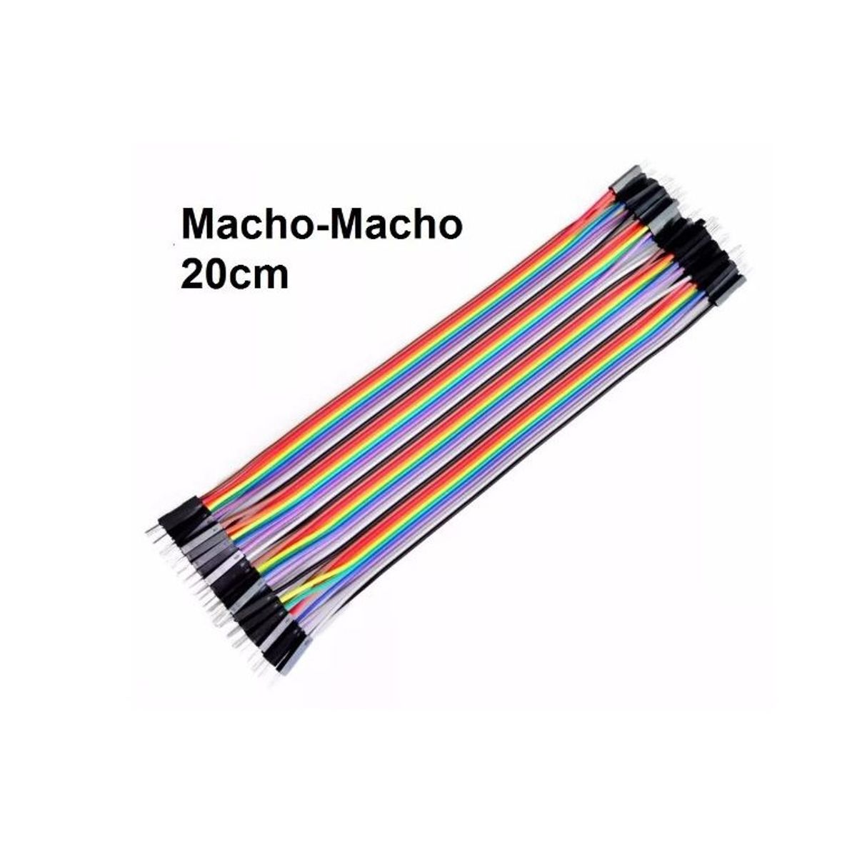 GENERICO - Kit 120 Cables Dupont 20cm compatible con Arduino y Protoboard