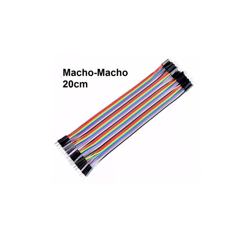 GENERICO - Kit 120 Cables Dupont 20cm compatible con Arduino y Protoboard