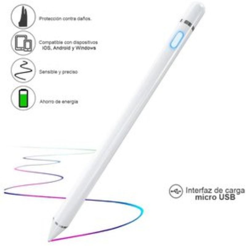 BOCCINI - Lapiz Elec Para Cualquier Dispositivo Touche Blanco