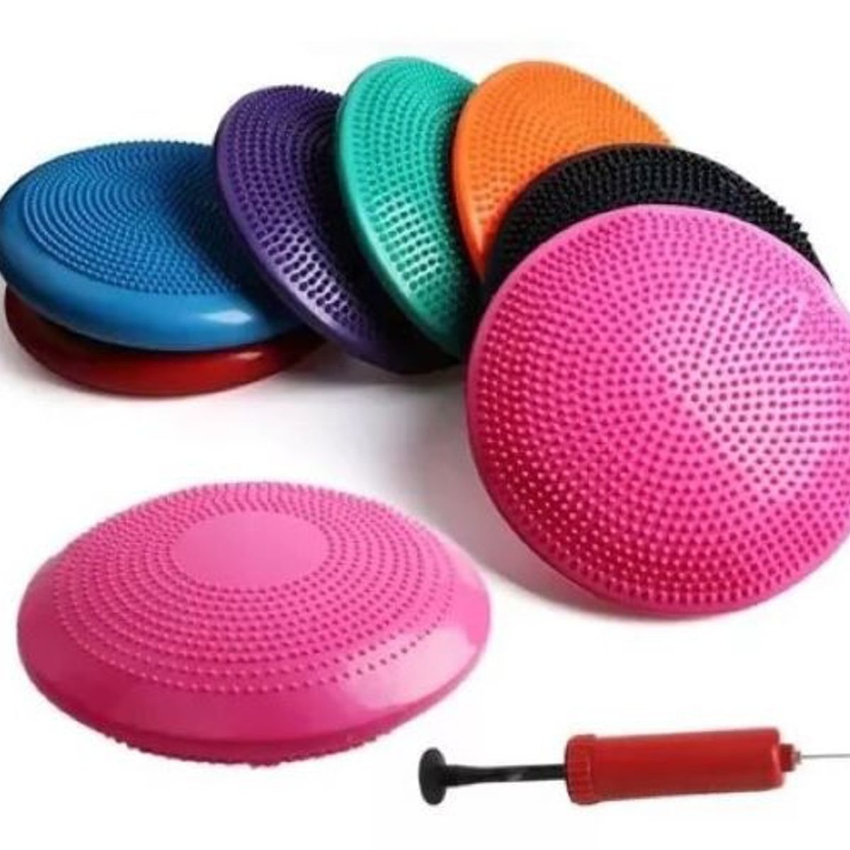GENERICO - Balon Bosu Gym Pelota Yoga Semiesfera Cojin 33cm Inflable