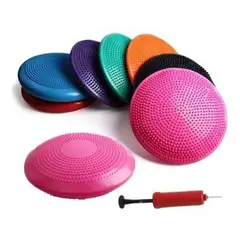 GENERICO - Balon Bosu Gym Pelota Yoga Semiesfera Cojin 33cm Inflable