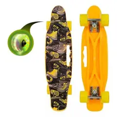 GENERICO - Patineta Yellow Ruedas Led Niños